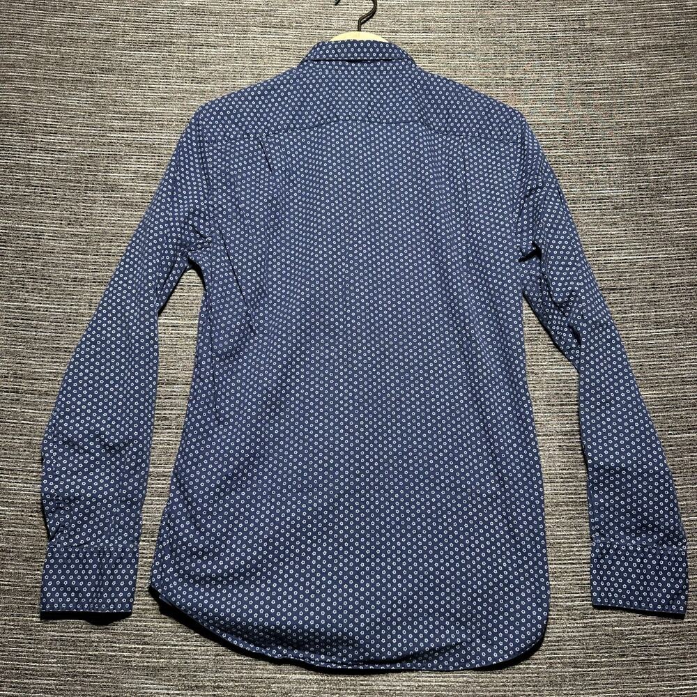 Bonobos Shirt Men's Small Blue AOP Slim Fit Long Sleeve Button Up - Picture 12 of 13